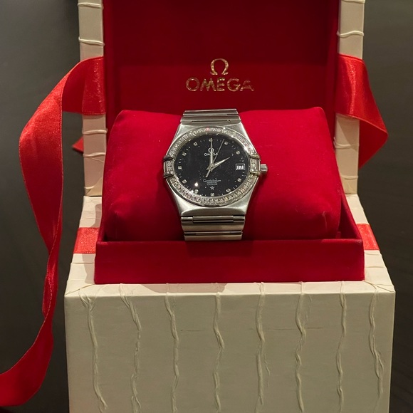 Omega Constellation Blue Aventurine Women's Watch - Picture 1 of 2